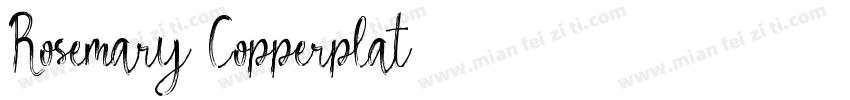 Rosemary Copperplat字体转换